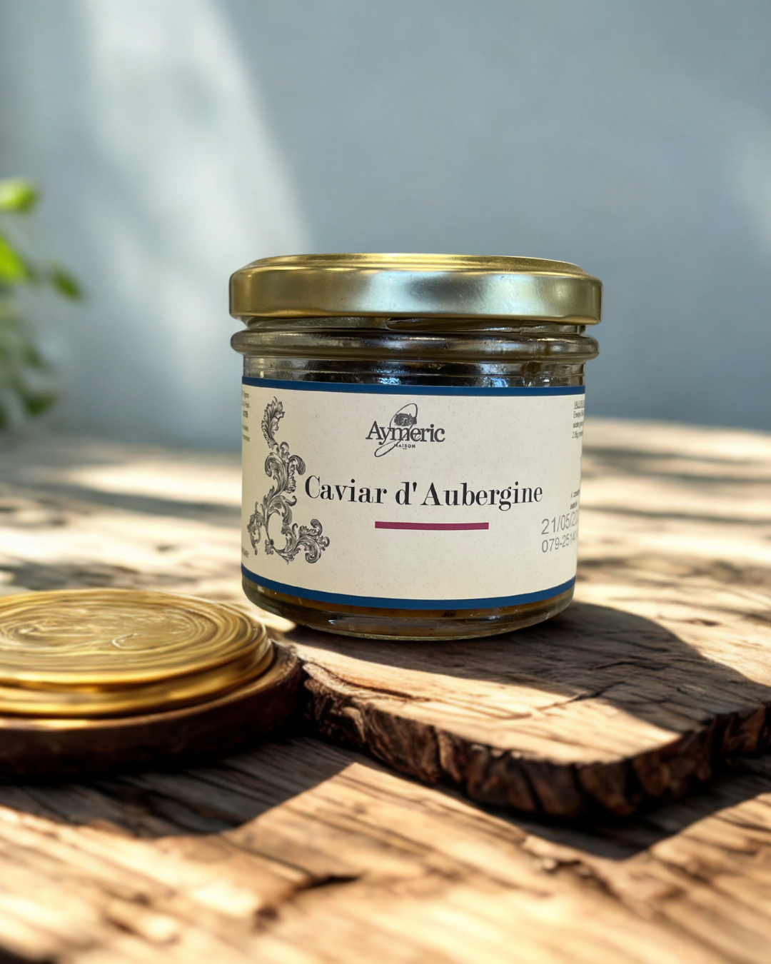 Maison Aymeric jar labelled Caviar d’aubergine